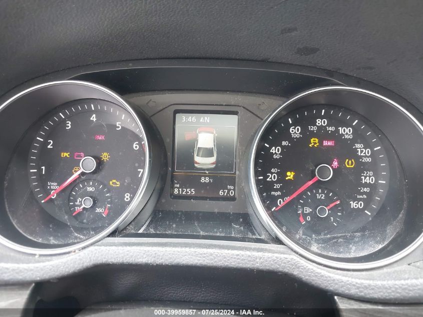 2017 Volkswagen Passat 1.8T Se VIN: 1VWGT7A33HC065035 Lot: 39959857