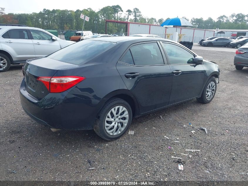 2018 Toyota Corolla Le VIN: 5YFBURHE4JP848844 Lot: 39959875