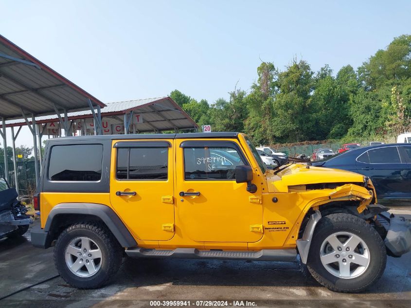 2013 Jeep Wrangler Unlimited Sport VIN: 1C4BJWDG1DL564132 Lot: 39959941