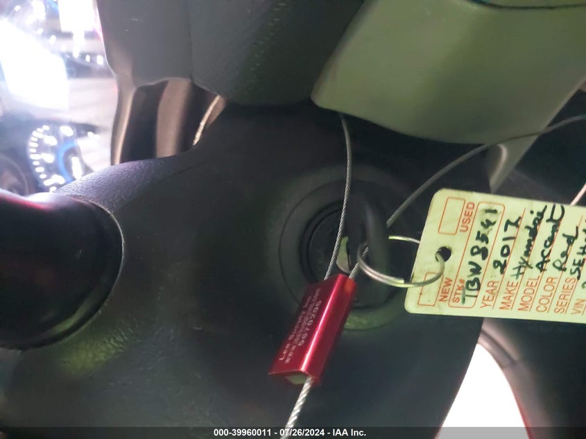 2017 Hyundai Accent Se VIN: KMHCT5AE1HU313523 Lot: 39960011