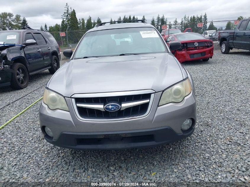 2008 Subaru Outback 2.5I/2.5I L.l. Bean Edition VIN: 4S4BP61C987353559 Lot: 39960074