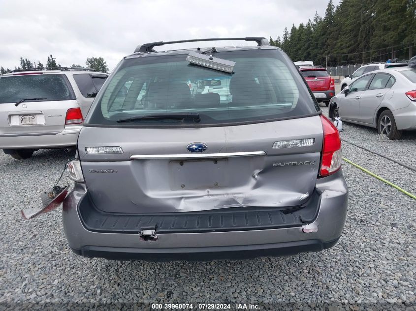 2008 Subaru Outback 2.5I/2.5I L.l. Bean Edition VIN: 4S4BP61C987353559 Lot: 39960074
