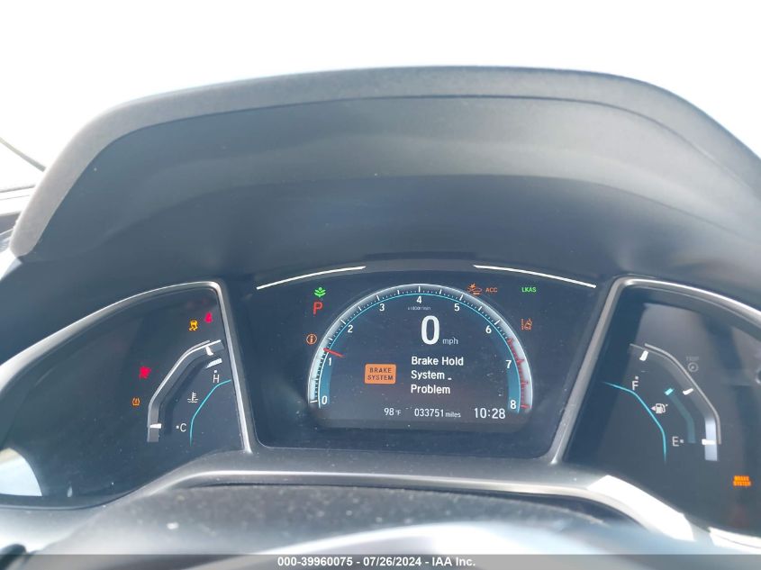 2020 Honda Civic Ex-L VIN: 19XFC1F78LE203158 Lot: 39960075