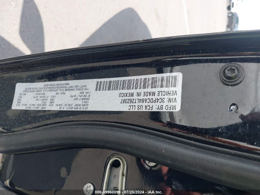 2020 Dodge Journey Se Value VIN: 3C4PDCAB4LT262387 Lot: 39960099