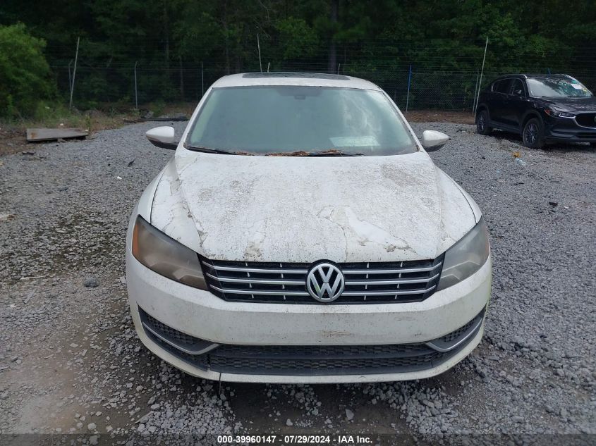 2012 Volkswagen Passat 2.5L Sel VIN: 1VWCP7A38CC068508 Lot: 39960147