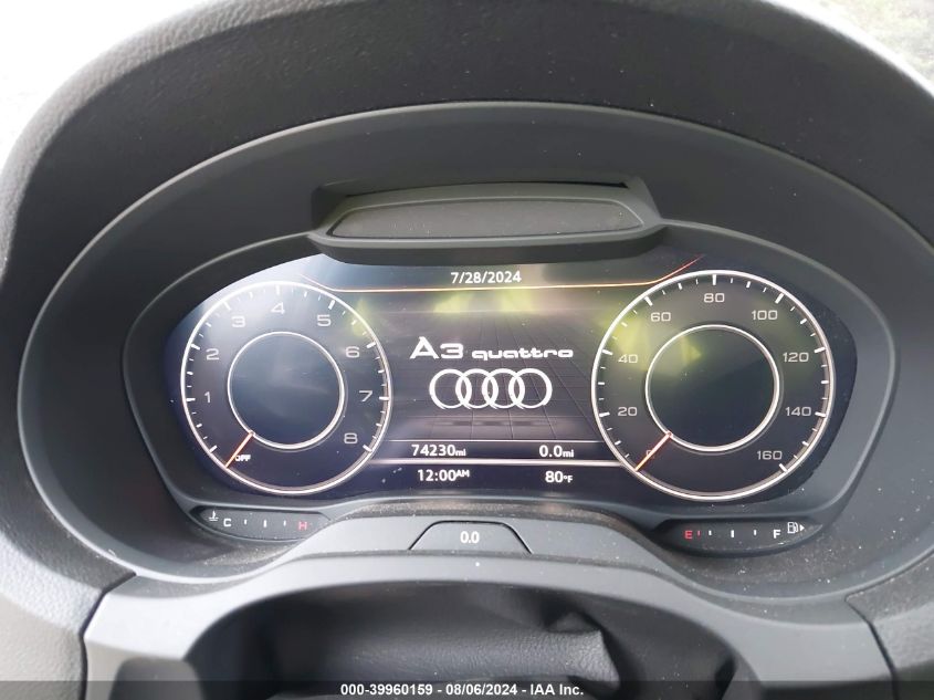 2020 Audi A3 Premium Plus 45 Tfsi S Line Quattro S Tronic VIN: WAUJEGFF4LA041253 Lot: 39960159