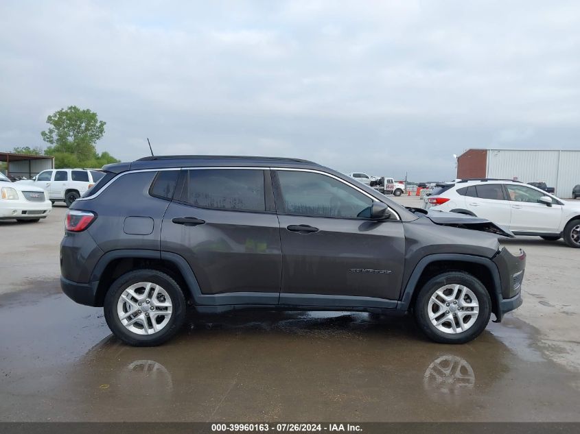 2019 Jeep Compass Sport Fwd VIN: 3C4NJCAB2KT613148 Lot: 39960163