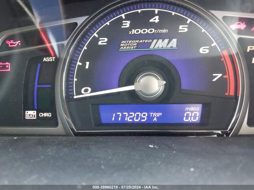 2009 Honda Civic Hybrid Hybrid VIN: JHMFA36229S009641 Lot: 39960219
