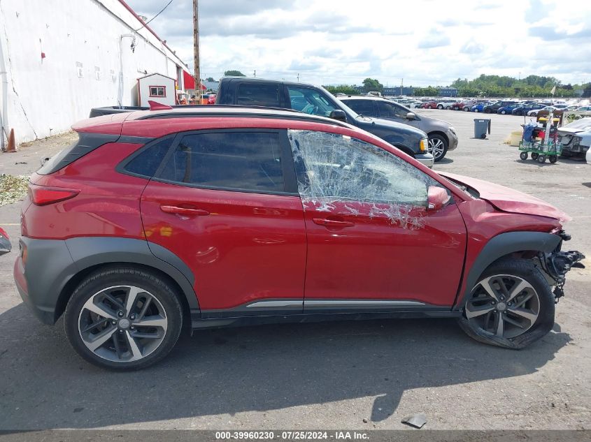 2021 Hyundai Kona Limited VIN: KM8K3CA5XMU692158 Lot: 39960230