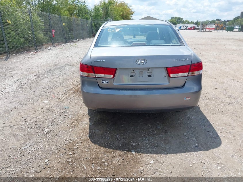 2007 Hyundai Sonata Gls VIN: 5NPET46C97H236598 Lot: 39960279