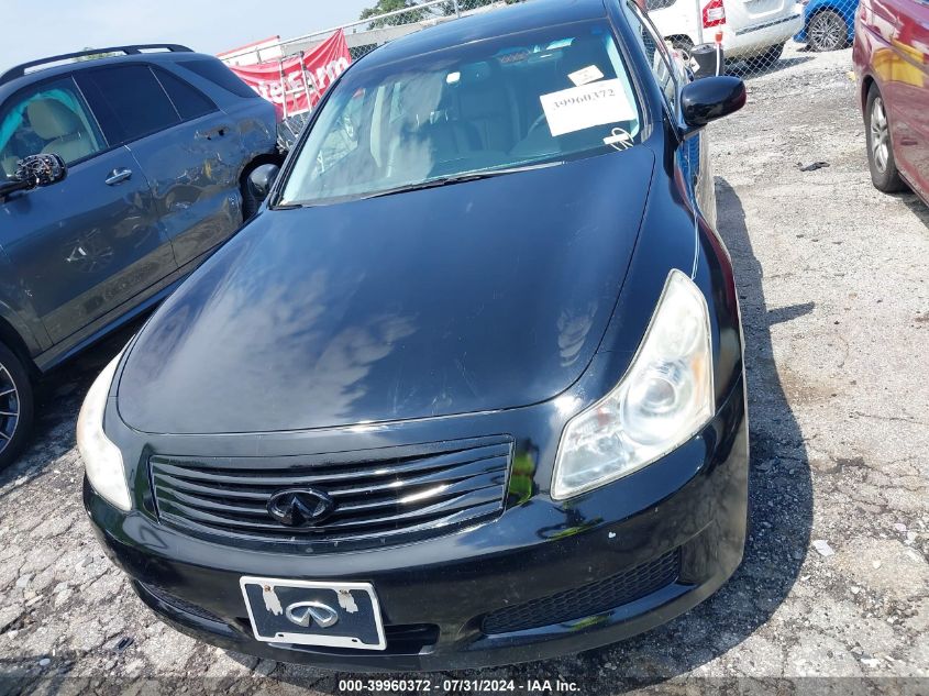 2008 Infiniti G35X VIN: JNKBV61F78M260477 Lot: 39960372