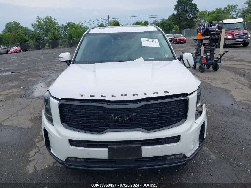 2022 Kia Telluride Sx VIN: 5XYP5DHCXNG206451 Lot: 39960457