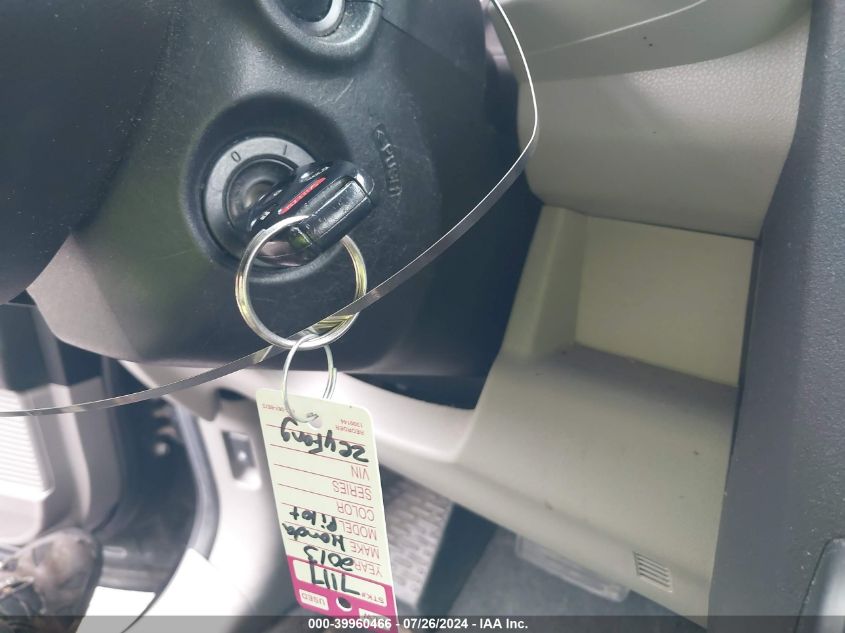 2013 Honda Pilot Ex-L VIN: 5FNYF4H51DB012724 Lot: 39960466