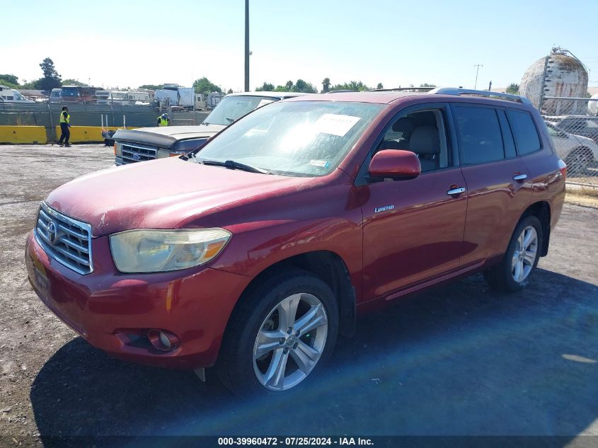 2008 Toyota Highlander Limited VIN: JTEES42A882014737 Lot: 39960472