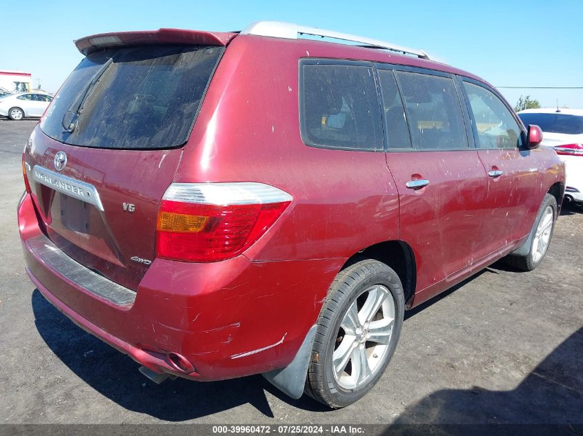 2008 Toyota Highlander Limited VIN: JTEES42A882014737 Lot: 39960472