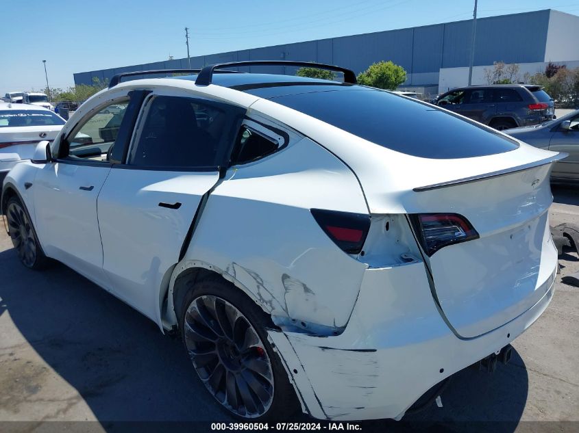 2020 Tesla Model Y Long Range Dual Motor All-Wheel Drive/Performance Dual Motor All-Wheel Drive VIN: 5YJYGDEF1LF058739 Lot: 39960504