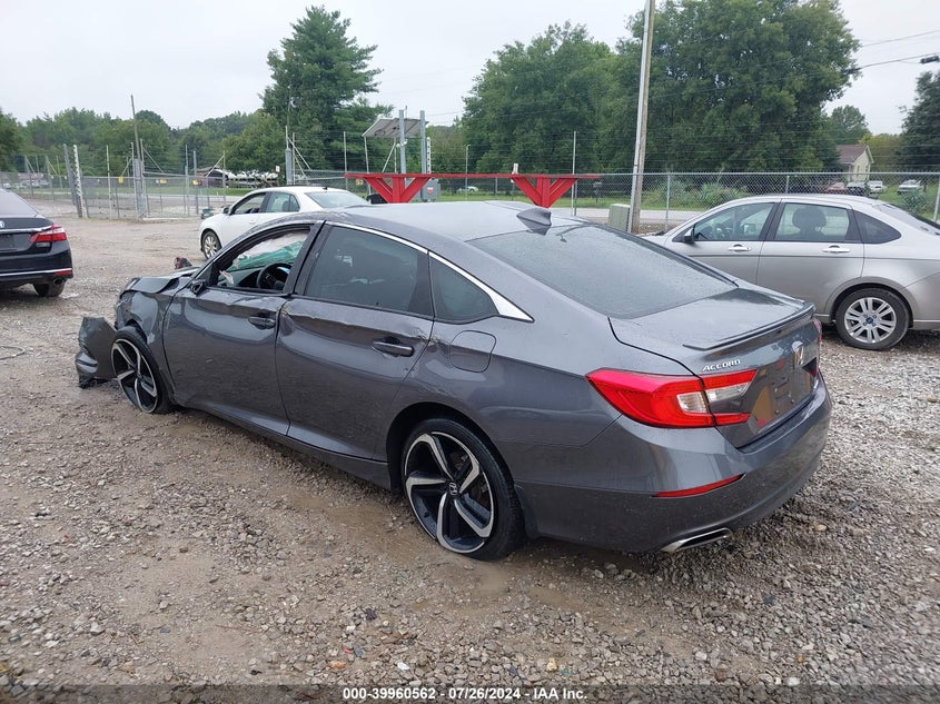 VIN 1HGCV1F31KA169089 2019 HONDA ACCORD SPORT