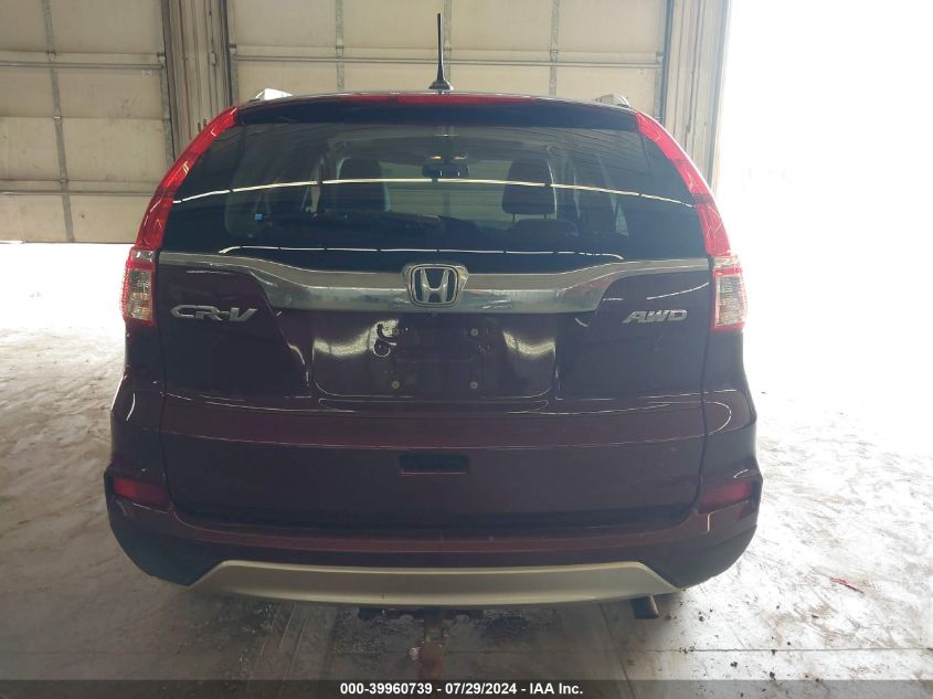 2016 Honda Cr-V Ex-L VIN: 5J6RM4H70GL060724 Lot: 39960739