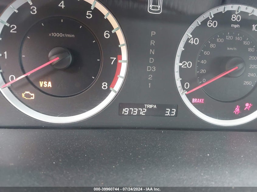 2009 Honda Accord 2.4 Lx-P VIN: 1HGCP264X9A190705 Lot: 39960744