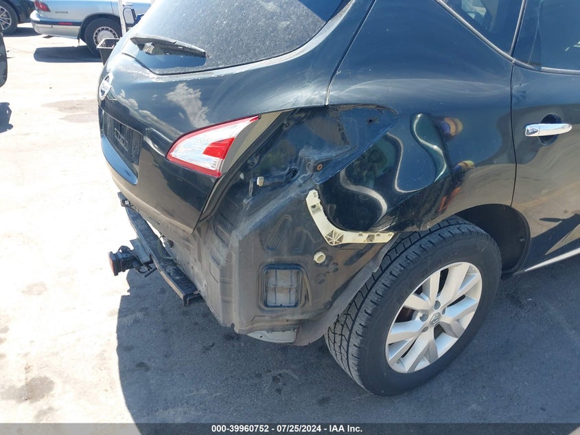 2011 Nissan Murano Sv VIN: JN8AZ1MWXBW177464 Lot: 39960752