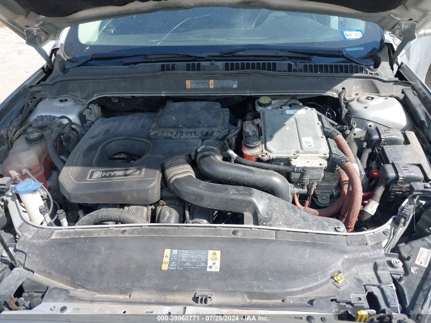 2013 Ford Fusion Se Hybrid VIN: 3FA6P0LU1DR229268 Lot: 39960771