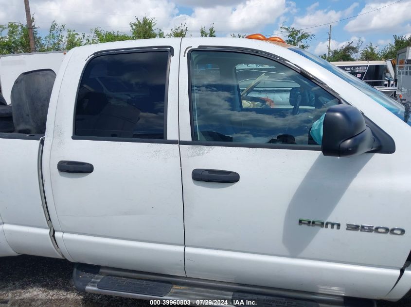 2003 Dodge Ram 3500 Slt/Laramie/St VIN: 3D7MA48C43G786444 Lot: 39960803