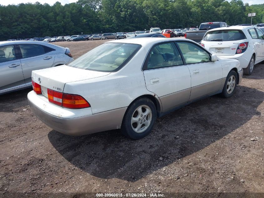 1998 Lexus Es 300 VIN: JT8BF28G7W5041062 Lot: 39960815