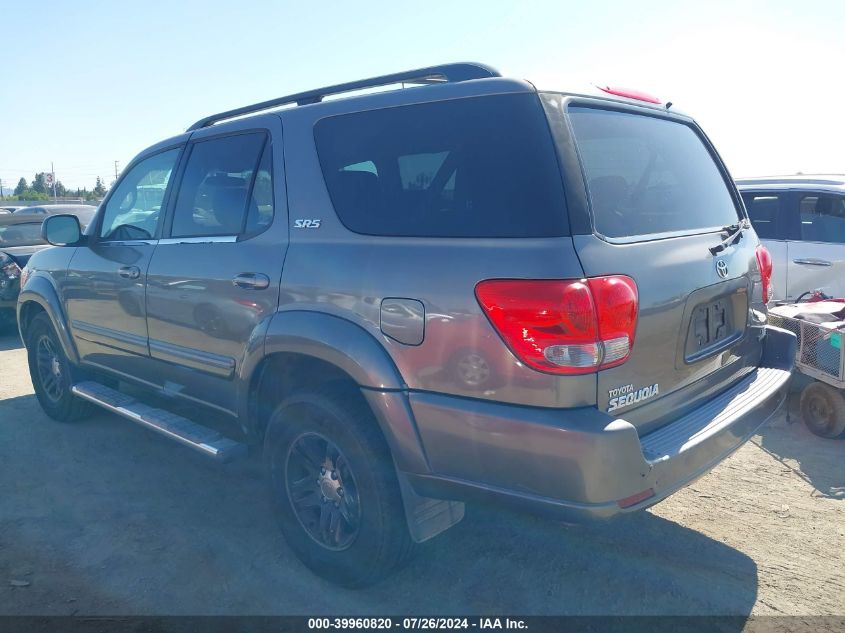 2005 Toyota Sequoia Sr5 V8 VIN: 5TDZT34A05S247672 Lot: 39960820