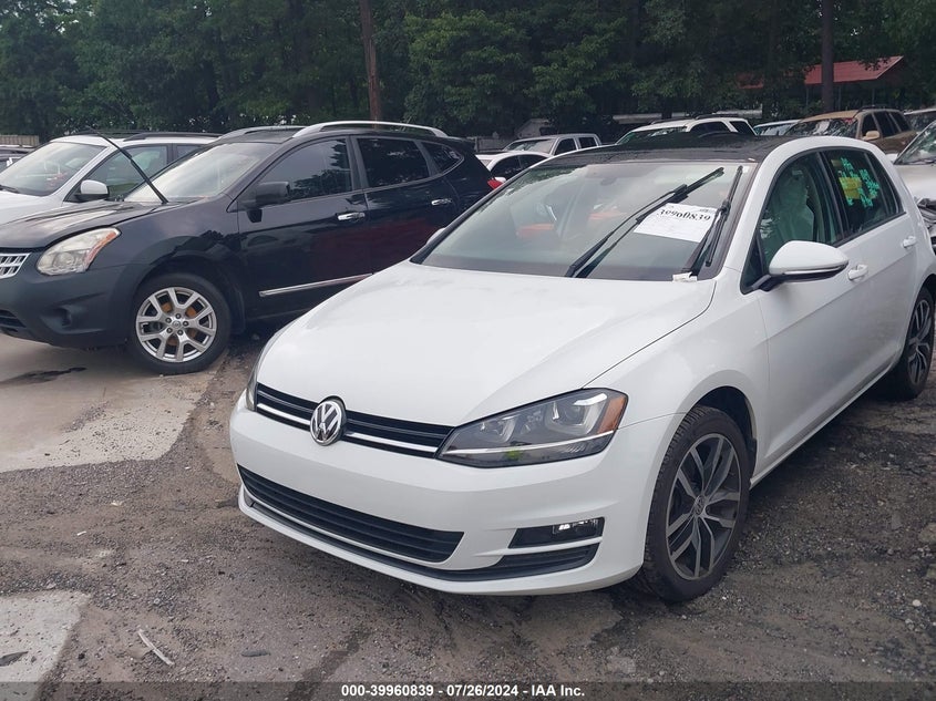 2015 VOLKSWAGEN GOLF TSI SE 4-DOOR - 3VW217AU0FM077938
