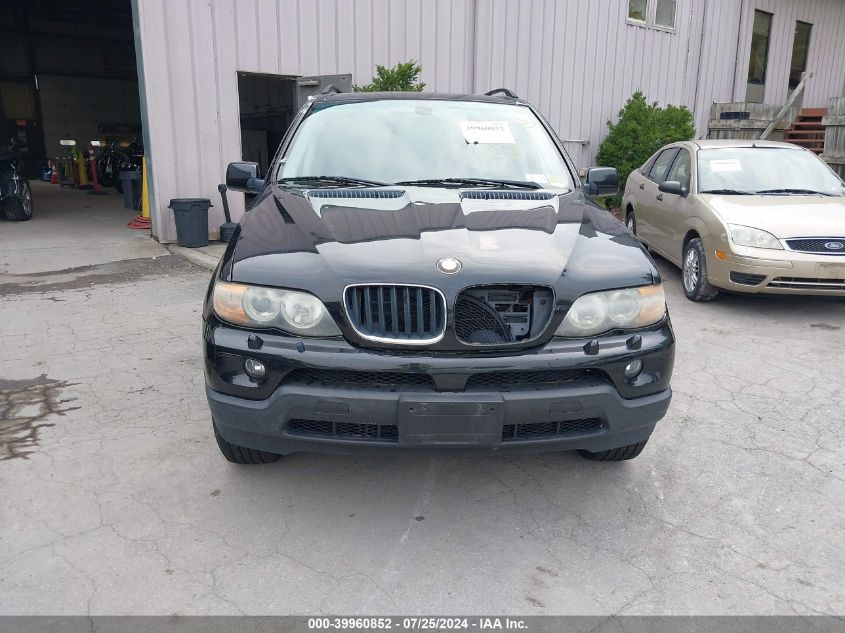 2006 BMW X5 3.0I VIN: 5UXFA13556LY31018 Lot: 39960852