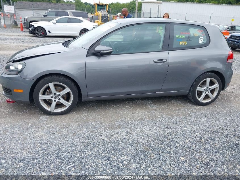 2013 Volkswagen Golf 2.5L 2-Door VIN: WVWBB7AJ0DW091213 Lot: 39960868