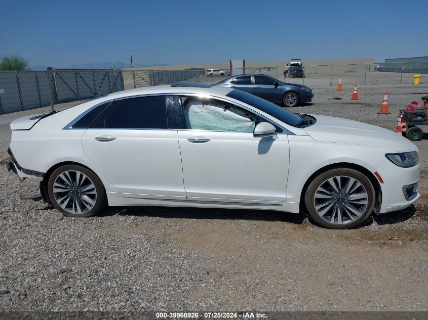 2017 Lincoln Mkz Hybrid Reserve VIN: 3LN6L5MU0HR663698 Lot: 39960926