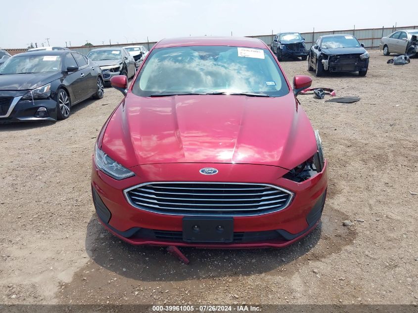 2019 Ford Fusion Se VIN: 3FA6P0HD1KR250921 Lot: 39961005