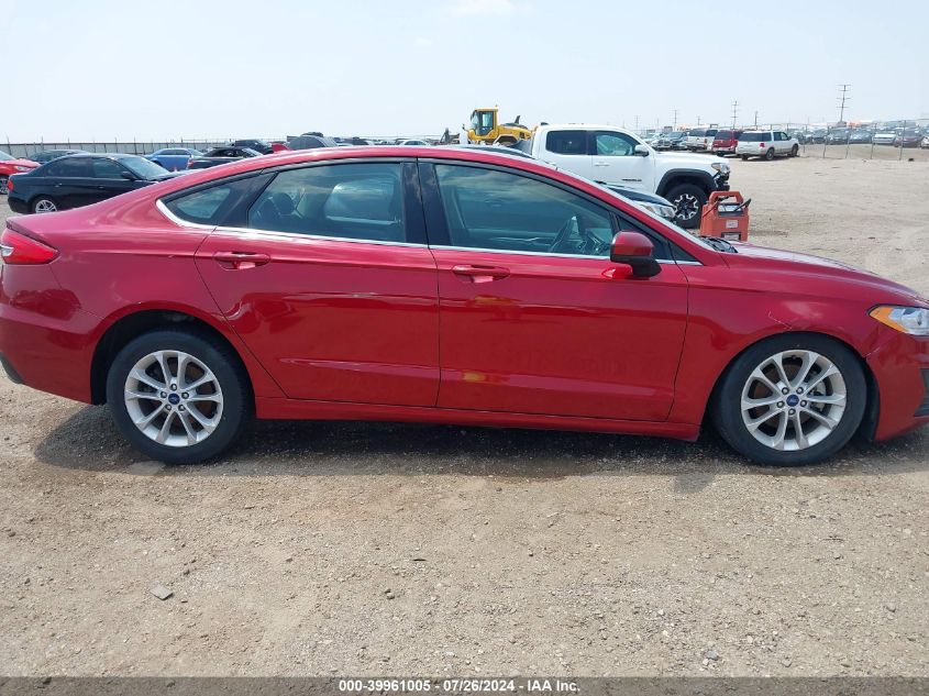 2019 Ford Fusion Se VIN: 3FA6P0HD1KR250921 Lot: 39961005