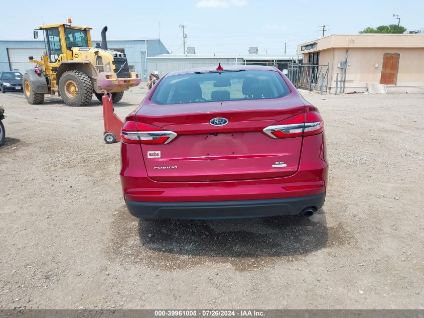 2019 Ford Fusion Se VIN: 3FA6P0HD1KR250921 Lot: 39961005