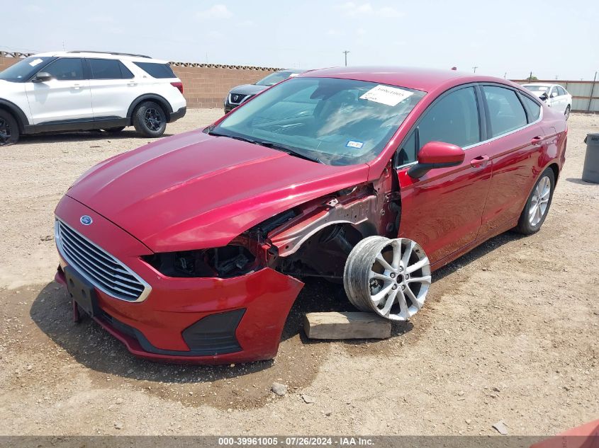 2019 Ford Fusion Se VIN: 3FA6P0HD1KR250921 Lot: 39961005