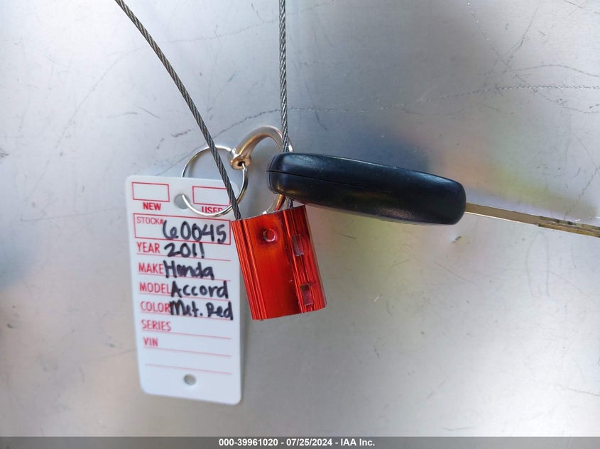 2011 Honda Accord 2.4 Lx VIN: 1HGCP2F34BA103510 Lot: 39961020