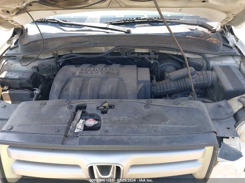 2006 Honda Pilot Ex VIN: 5FNYF28556B023734 Lot: 39961021