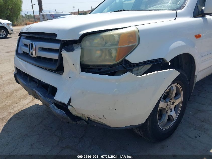 2006 Honda Pilot Ex VIN: 5FNYF28556B023734 Lot: 39961021