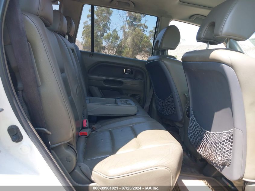 2006 Honda Pilot Ex VIN: 5FNYF28556B023734 Lot: 39961021