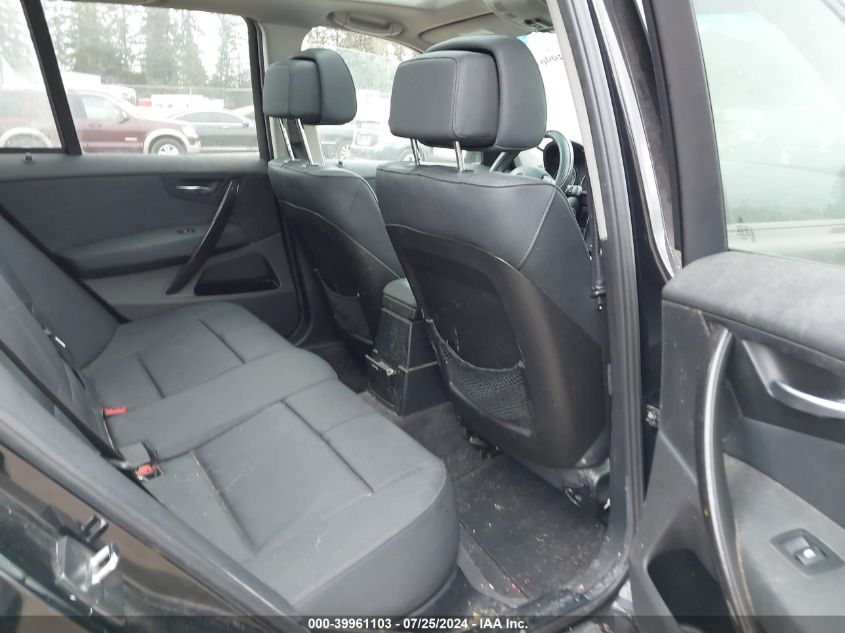 2008 BMW X3 3.0Si VIN: WBXPC93428WJ13226 Lot: 39961103