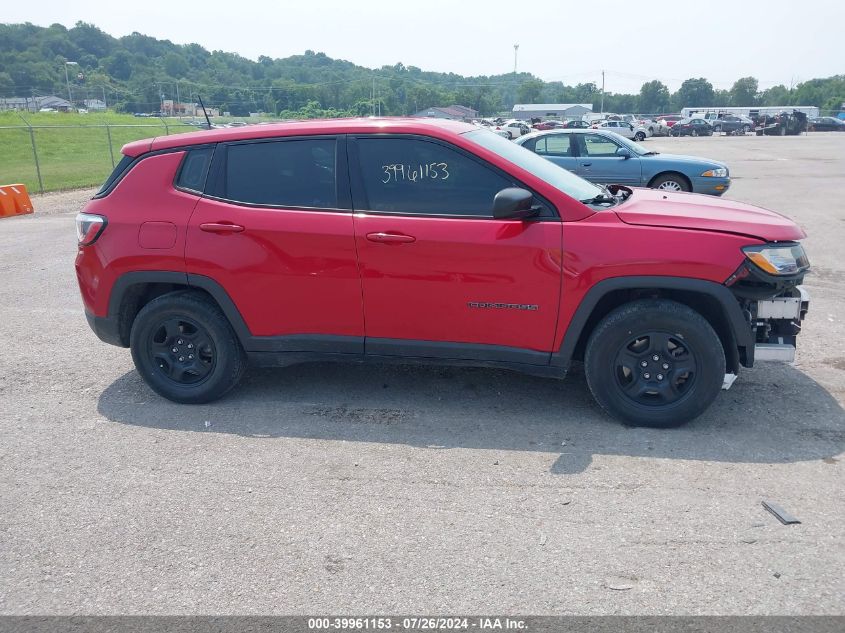 2018 Jeep Compass Sport Fwd VIN: 3C4NJCAB1JT411903 Lot: 39961153