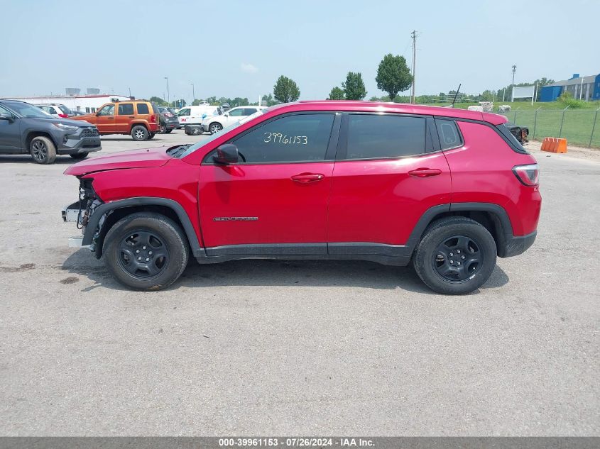 2018 Jeep Compass Sport Fwd VIN: 3C4NJCAB1JT411903 Lot: 39961153