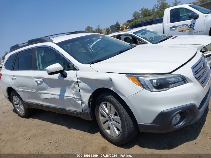 2017 Subaru Outback 2.5I Premium VIN: 4S4BSACC4H3336819 Lot: 39961209