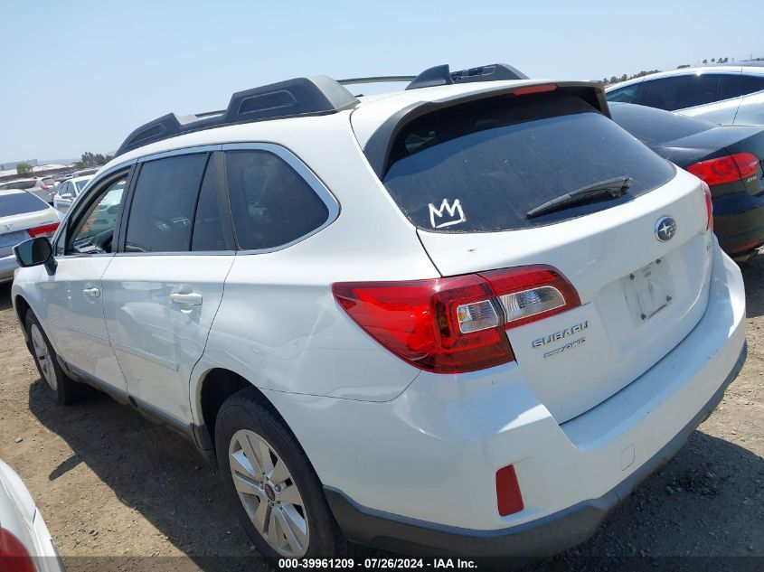 2017 Subaru Outback 2.5I Premium VIN: 4S4BSACC4H3336819 Lot: 39961209