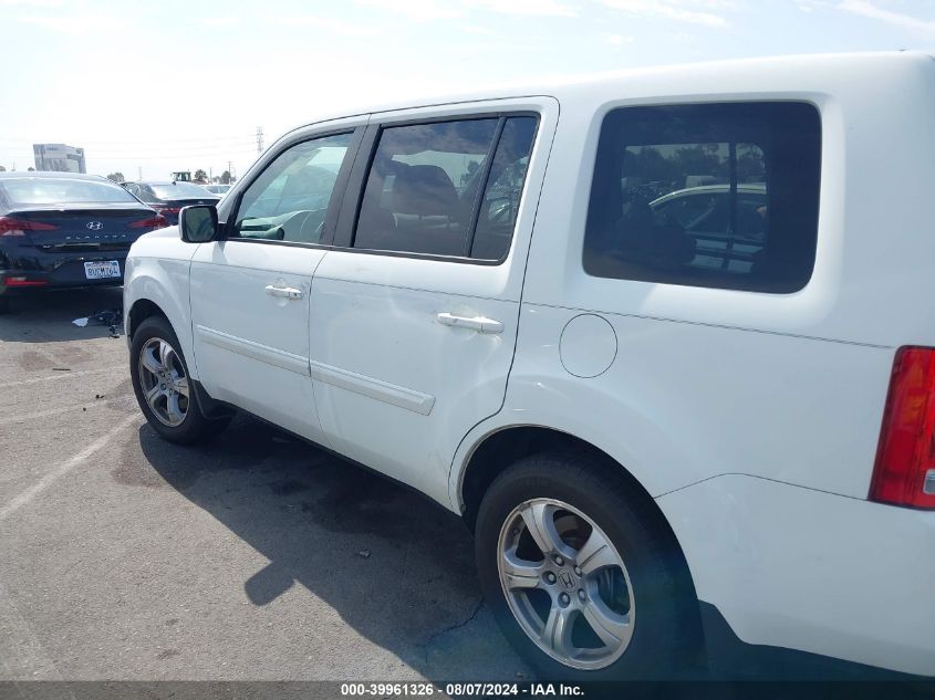 2013 Honda Pilot Ex-L VIN: 5FNYF4H57DB017118 Lot: 39961326