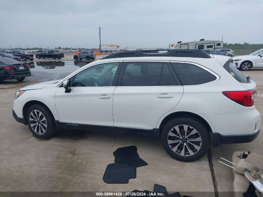 2017 Subaru Outback 2.5I Limited VIN: 4S4BSANC0H3330318 Lot: 39961429