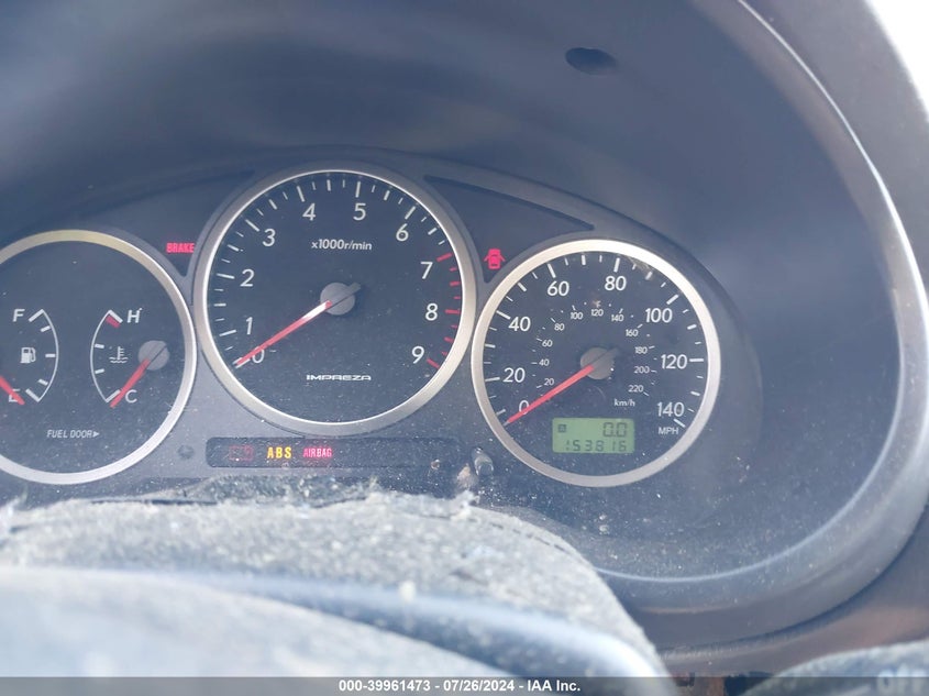 2005 Subaru Impreza Wrx/Vdt VIN: JF1GG29695G800880 Lot: 39961473