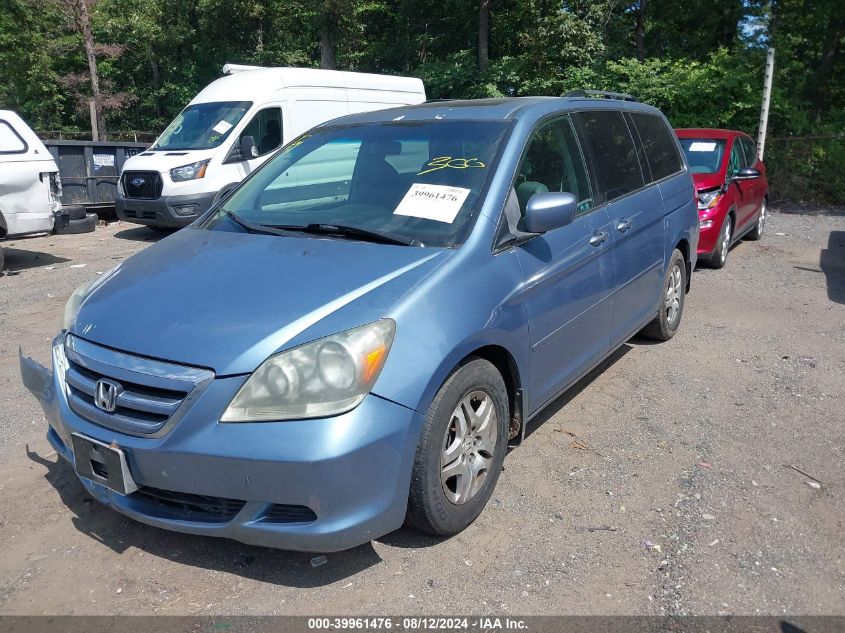 2007 Honda Odyssey Ex-L VIN: 5FNRL38647B043468 Lot: 39961476