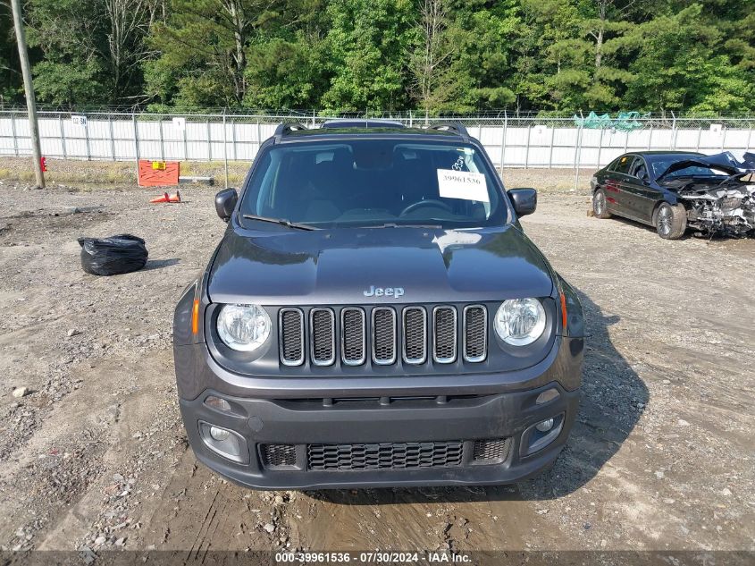 2018 Jeep Renegade Latitude Fwd VIN: ZACCJABB0JPJ53324 Lot: 39961536